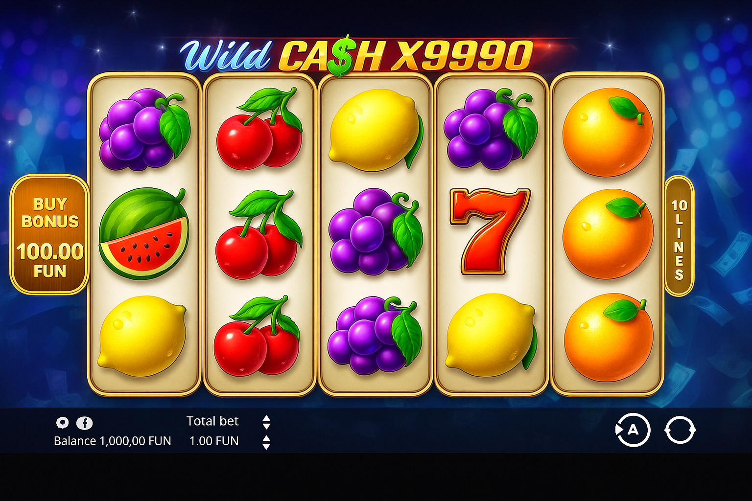 Wild Cash x9990 gameplay